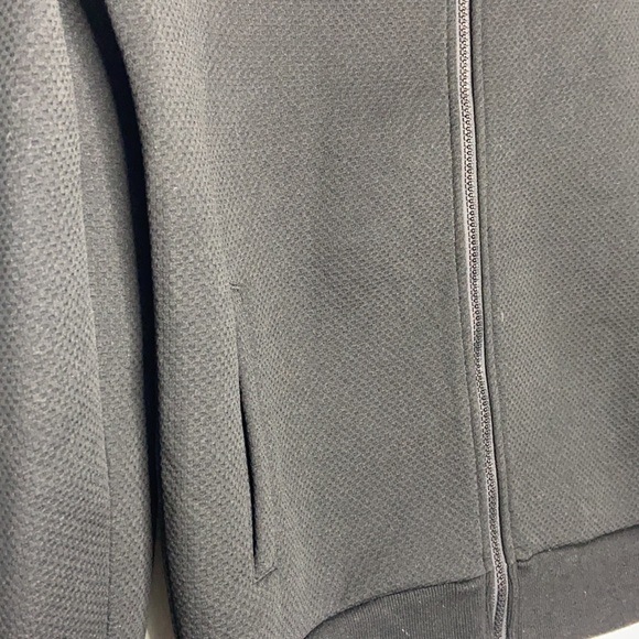 Textured Black Light weight Bomber Jacket - Picture 3 of 10